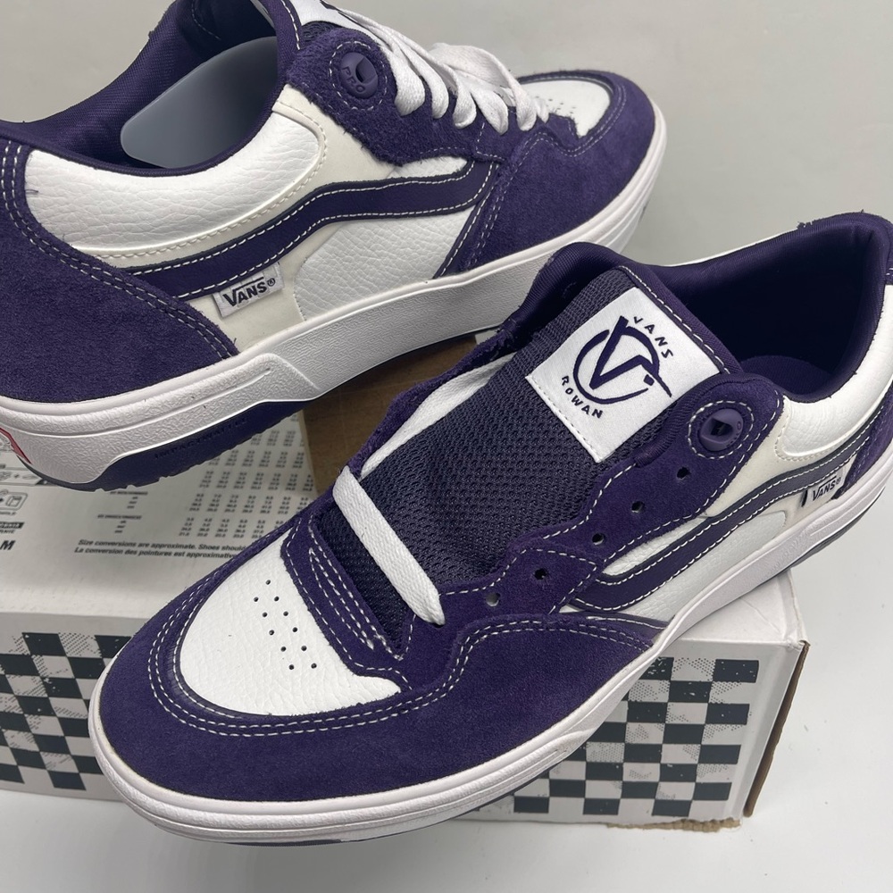 Vans Men's Purple and White Skate Rowan 2
Purple
VN000D3SPRP Sneakers - Picture 10 of 16